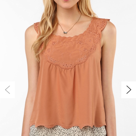 Urban Outfitters Tops - UO Pins and Needles Embroidered Eyelet Tank Sz Sm